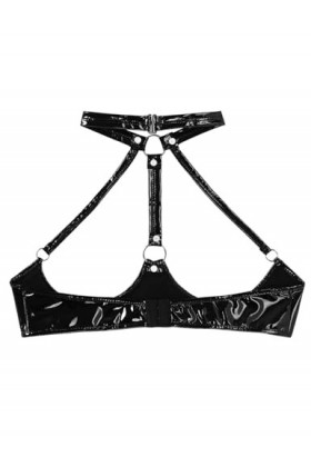 Tenue Sexy Soutien-Gorge Érotique Exposé Ouvert, Noir, XXL