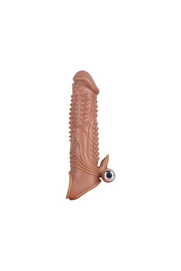 Cock Agrandisseur Gaine extension Sexe homme Måscúlìn Ánnêåux Pêńień C*ôckrîng ânnêaux Silicone Préservatif Manchon Dents Cou