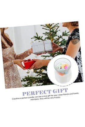 Mobestech Bougie Tasse Floral Bougies Parfumées Huile Essentielle Cire Fond Ménage Cire Bougie Méditation Parfum Bougie Bougi