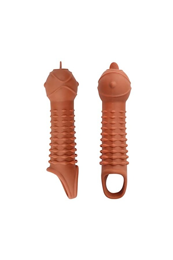 Manchon de pénis pour hommes Masculin PréServatif MéDical De Vibration En Silicone Liquide Les Particules Ultra-éLastiques éP