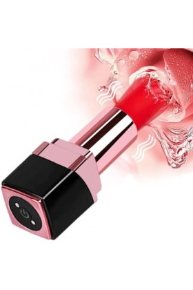 HIFFEY Ğōdê Lipstick Vibromasseur Rouge À Lèvres Clitoridien Vìbròmássěur Clìtòrìdiěn Sucěur Pòìnt G Telecommande Vìbránt Fem