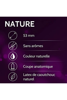 VIBRATISSIMO Préservatifs Nature lot de 100 unités & gel lubrifiant I Boîte de préservatifs extra lubrifiés couleur naturelle