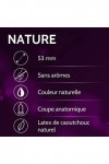 VIBRATISSIMO Préservatifs Nature lot de 100 unités & gel lubrifiant I Boîte de préservatifs extra lubrifiés couleur naturelle