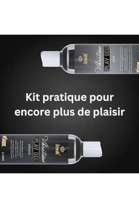 Vibratissimo Play Gel Anal & Silicone 2x250 ml I Lubrifiant extra glissant I Set gel lubrifiant à base deau & à base de sili