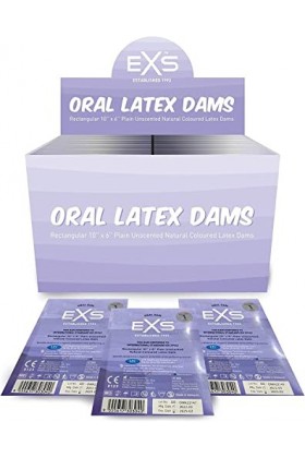 EXS | Oral Dams | Digues Buccales | Améliorez votre Sécurité et votre Plaisir | Digues Dentaires | Non Parfumé | Lot de 10