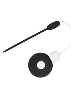 Tige dexpansion en silicone vibrante rechargeable à 20 fréquences Prise de pénis à sondage urétral étanche