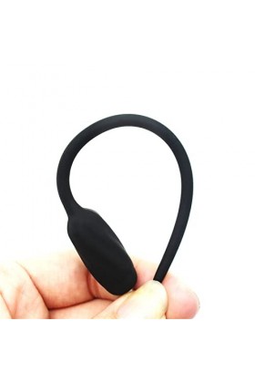 Tige dexpansion en silicone vibrante rechargeable à 20 fréquences Prise de pénis à sondage urétral étanche