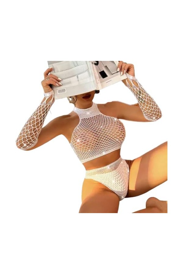 TOYTEM Ensemble de jeu de rôle en maille avec cristaux rouge 