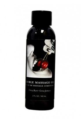 Earthly Body Edible Massage Oil - 2 oz Cherry