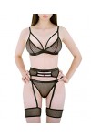 Sodacoda Ensemble de Lingerie Extravagante pour Femme au Design Séduisant Rouge M 