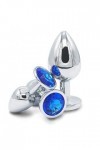 HytTer 3 Tailles Différentes de Jouets En Diamant Bleu Pour Débutantes Ḁṉḁl Plṳg Ḁṉḁle Fémmé Prôsṱḁṱe Deḇṳṱḁṉt Hömmé Vḯḇrḁṉṱ 