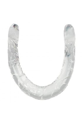 NevStp Ś-Ëx Ť-Øyș Ġøđëmịché Soins de Santé Intimes Pour Femmes Outil Étanche Confortable de Couleur Transparente-Double Tête