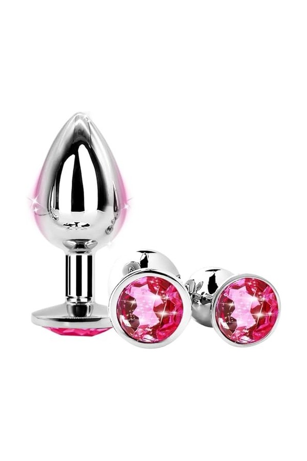 3 Pièces Produits En Acier Inoxydable Exquis Et Lisses Rose Adaptées Aux Jeux Pour Débutants Ḁṉḁl Plṳg Ḁṉḁle Femme Prôsṱḁṱe