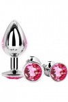3 Pièces Produits En Acier Inoxydable Exquis Et Lisses Rose Adaptées Aux Jeux Pour Débutants Ḁṉḁl Plṳg Ḁṉḁle Femme Prôsṱḁṱe