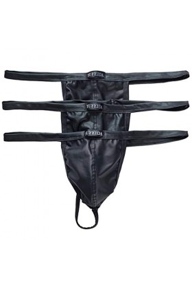 YFD Homme Slip String Lingerie Noir Cutout Slips Briefs Boxer Shorts sous-vêtements Lot de 3 XL, 3PCS Tangas 