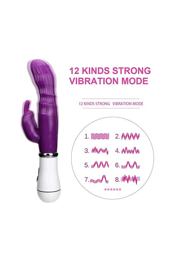 Stimülateur de Clitoris Rabbit Femme Vibro Va Et Vient Vibrant,Rabbit Femme Masseur Rabbit Clitoridien Vibromasseur