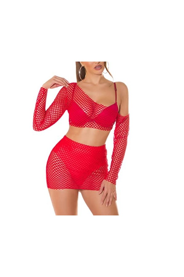 Hot Gogo Filet 2 pièces Transparent Taille unique Taille unique 