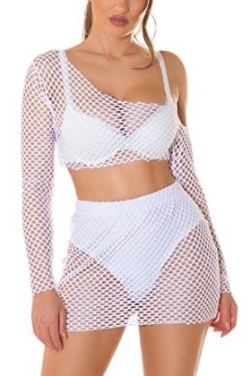 Hot Gogo Filet 2 pièces Transparent Taille unique Taille unique 