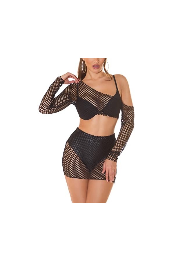 Hot Gogo Filet 2 pièces Transparent Taille unique Taille unique 