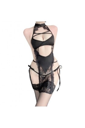 SINGUYUN Lingerie Cheongsam chinoise, robe à imprimé rétro, costume de cosplay, costume pour femmes Qipao Babydoll Outfit 25