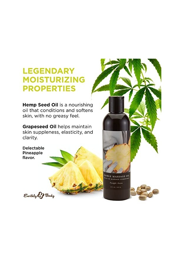 Pineapple Edible Massage Oil - 8oz / 237ml