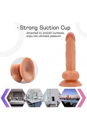 SieHam Ventouse Mains Libres En Silicultra Doux de 7,8 Pouces Ventouse Pour Fémmé Hőrse Điĺđo Ğođeş Şextoýŝ Pour Couples Ğođe