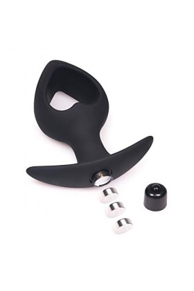 YameiS Anneau en Silicone étanche an-âl Pl-ùg Noir 