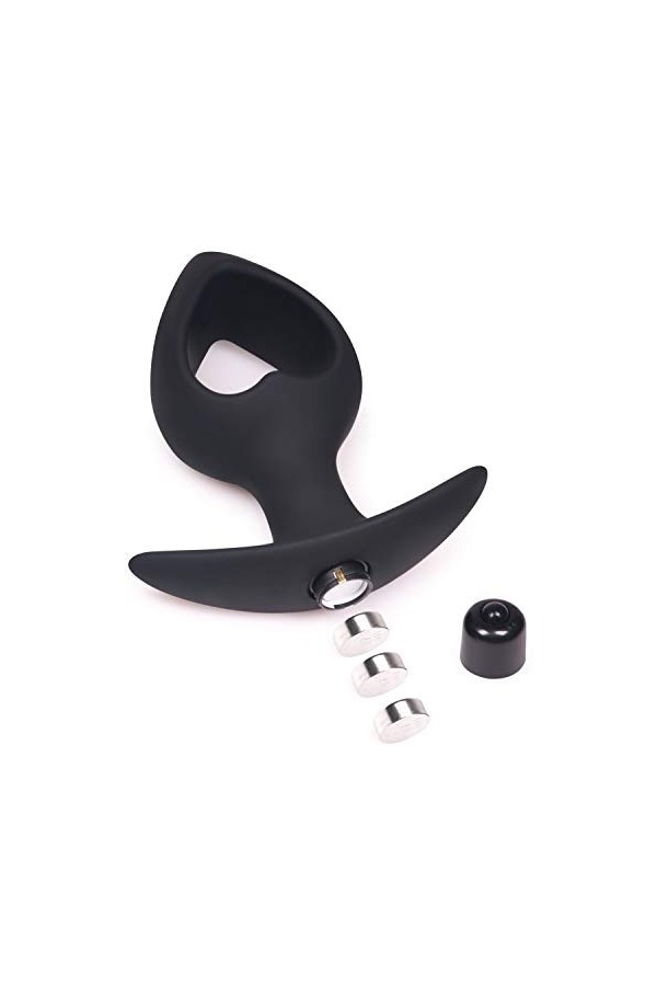 YameiS Anneau en Silicone étanche an-âl Pl-ùg Noir 