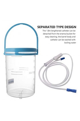 MILISTEN Grand Lavement Seau Kit Anti Refoulement Lavement Kit Lavement De Nettoyage Seau Ensemble en Plastique Lavement Seau