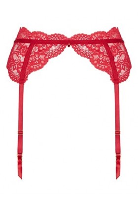 Ann Summers Porte-jarretelles sexy en dentelle durable pour femme Rouge, Rouge, M