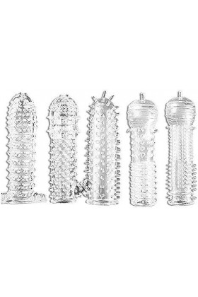 Gaine Penien réaliste Manchon de verrouillage pour homme Penis Crystal Manchon de pénis pour hommes Thread Extension Cock Sle