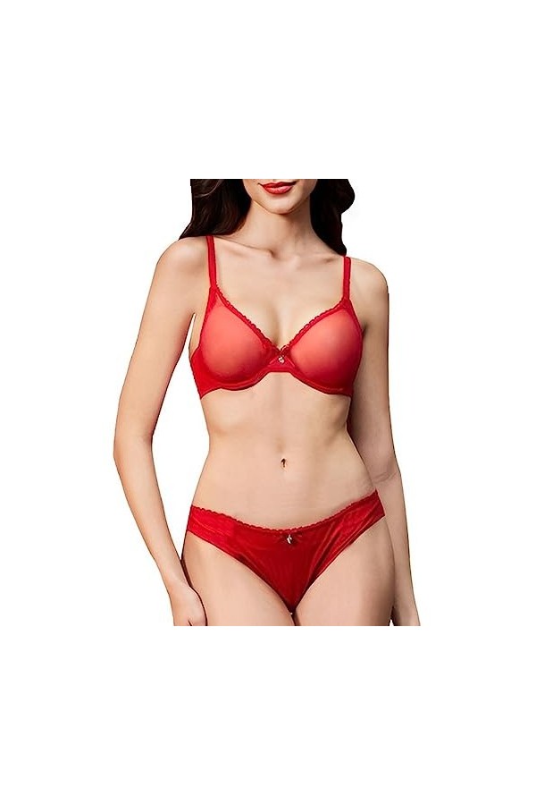 Varsbaby Femme Ensemble Lingerie Erotique Nuisette sous Vetement Sexy Faire Monter en sous-vêtements