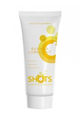Shots Pharmquests SHT250 Lubrifiant - Testé Dermatologiquement - Arôme de Banane - 100 ml