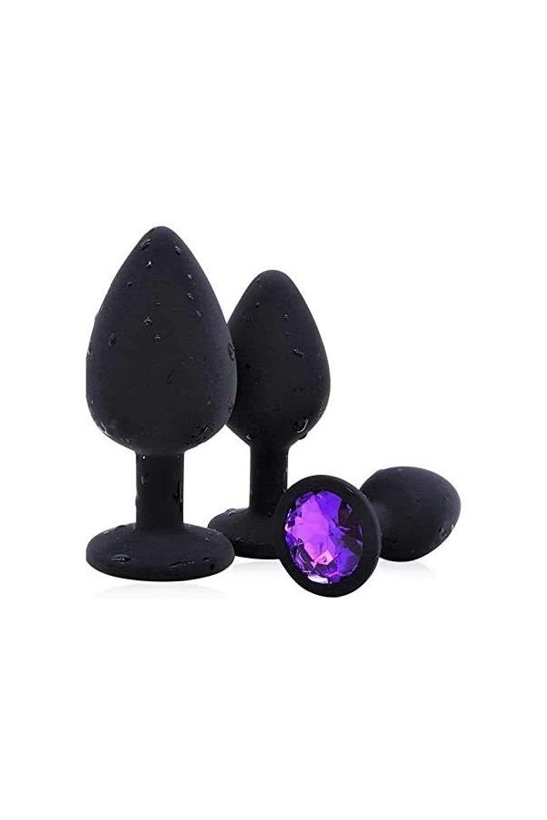 HytTer Ofanyia Bǚtt Ànâl Anạl Plụgs Easy Insertable Lot de Silicsouple Avec Cœur En Forme de Bijoux de Stimulation Pour Adult