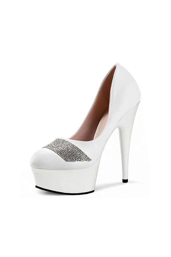 PROMI Talon Aiguille Talons Hauts Talons Aiguilles De 15 Cm-Black||36