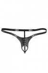 Sexy Mankini Leather Triangle Briefs Manservant Costume-Male Only