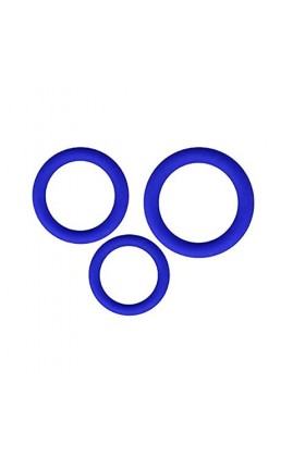 Dispositif danneau en Silicone Souple pour Hommes ou Couples, 3 pièces, Bleu