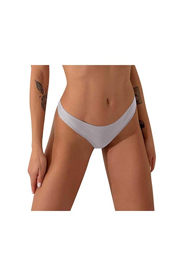 Ghemdilmn Sous-vêtement confortable, ludique, creux et sexy pour femme, d-rouge, M