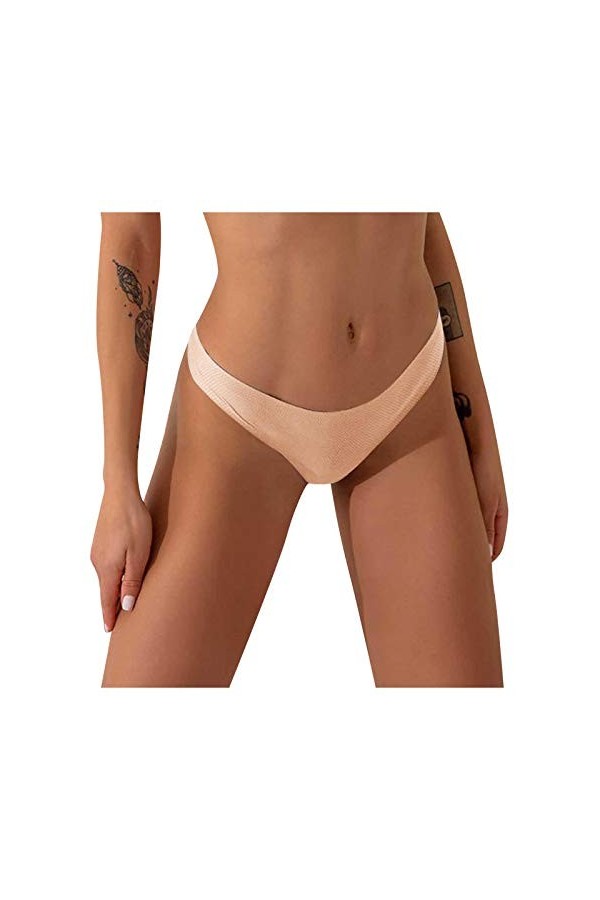 Ghemdilmn Sous-vêtement confortable, ludique, creux et sexy pour femme, d-rouge, M