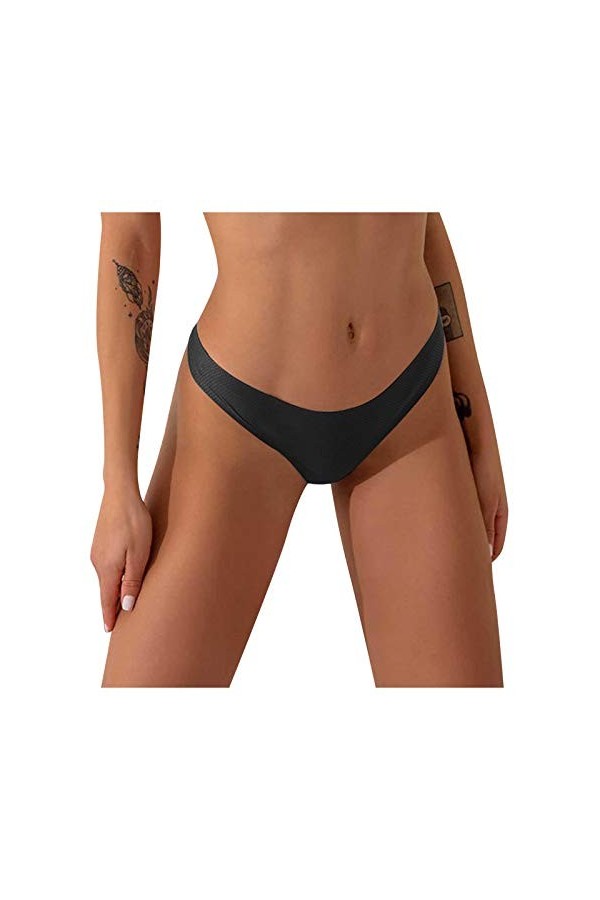 Ghemdilmn Sous-vêtement confortable, ludique, creux et sexy pour femme, d-rouge, M