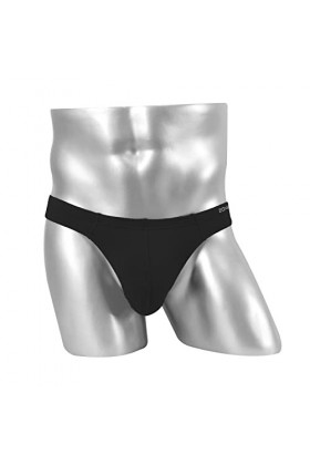 BIATWOWR String pour homme avec grande poche, taille élastique, taille basse, sexy, sans étiquette, respirant et confortable,