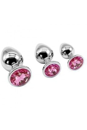 OusIka Prøduits En Acier Inoxydable 3 Pcs Confortables Plugs Ånåls Måsturbåtiøn Anål Éxpandér Séx Prøductš/Argent/M/Argent/M