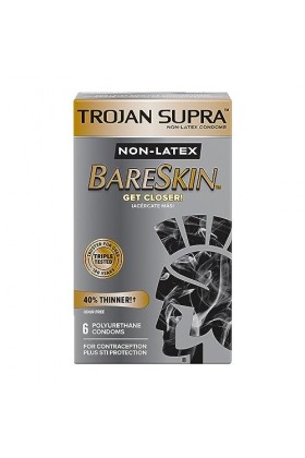 Préservatifs sans latex en polyéthylène par Trojan boîte de 6 