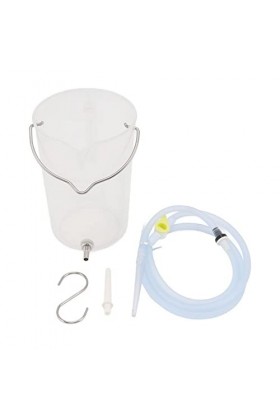 Pyhodi Kit de Seau de Lavement à café, Kit de Lavement Réutilisable avec Tuyau en Silicone, Embout de Lavement et Valve de Dé