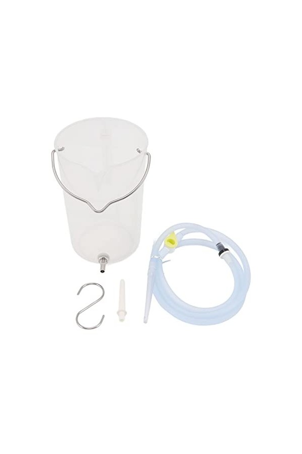 Pyhodi Kit de Seau de Lavement à café, Kit de Lavement Réutilisable avec Tuyau en Silicone, Embout de Lavement et Valve de Dé