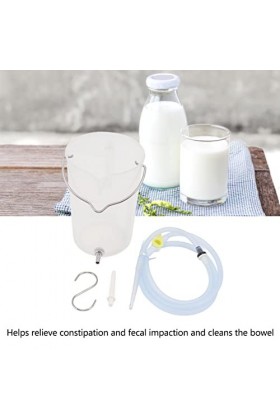 Pyhodi Kit de Seau de Lavement à café, Kit de Lavement Réutilisable avec Tuyau en Silicone, Embout de Lavement et Valve de Dé