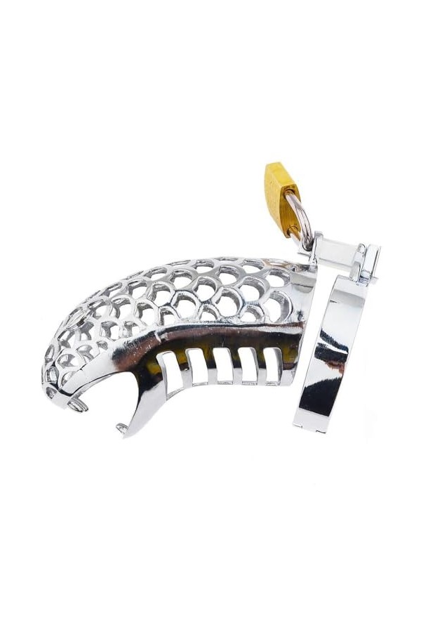 Pörtable Càge De Chàstëté Métal Hömme Acîer Iñoẍÿdäble Càge De Vërröuilläge Càge Chàstétée Gòde Petite Càge De Chàstèté Pour