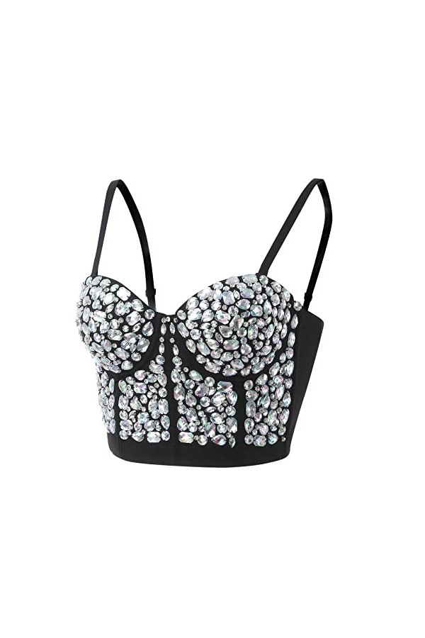 Y2k - Corset bustier pour femme - Soutien-gorge - Débardeur à bretelles - Crop Top - Corsage - Clubwear - T-shirt de corps - 