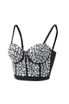 Y2k - Corset bustier pour femme - Soutien-gorge - Débardeur à bretelles - Crop Top - Corsage - Clubwear - T-shirt de corps - 