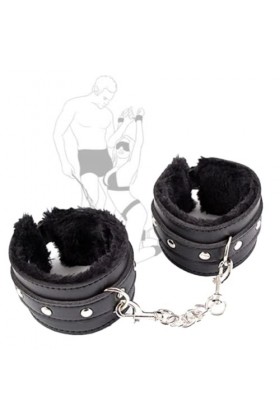 Wenky Once Nouveaux Accessoires de Jeu de Bracelet en Cuir Peluche réglable Noir .
